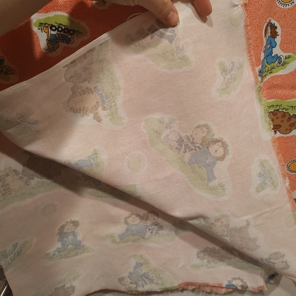 1978 The Whimsical World Of Barbara Alexander Vintage Fabric Piece 1+Yds.Sewing - Picture 5 of 7